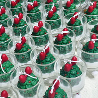 Bougie parfumée en cire de soja en forme de sapin de Noël, nouveauté pour la décoration intérieure et cadeau de fêtes – Offre spéciale