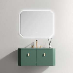 Mueble de Baño Suspendido de Estilo Europeo, Mueble de Baño Modular Personalizado de Madera Contrachapada Pintada para Proyectos Hoteleros - Product Image 1