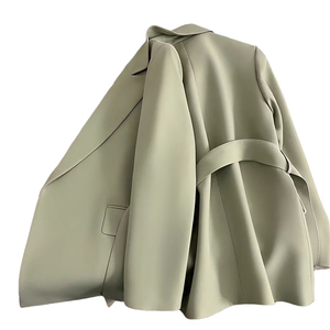 Giacca Da Donna Con Lacci Nuovo Design Primaverile 2026 <span class=keywords><strong>Stile</strong></span> Coreano Abbigliamento Casual Elegante - Product Image 2