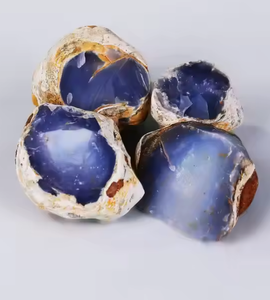 Pierre brute de calcédoine bleue naturelle en gros, origine turque, cristal pour l'équilibre émotionnel, soulagement de l'irritabilité, guérison, vente en gros - Product Image 4