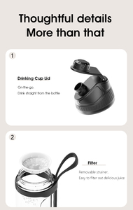 خلاط عصير آلي 6 شفرات محمول بألوان مخصصة ، خلاط USB محمول ، خلاط عصير من نوع smoomake - Product Image 5