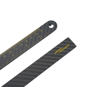 OEM Koolstofvezel liniaal met aangepast logo, lichtgewicht antistatisch zijdedruk schaal voor tekenen, kantoor en school - Product Image 2