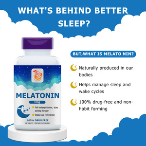 Suplementos Dietéticos Herbales Más Vendidos con Calcio y Vitamina B6 para Promover el Sueño en Tan Solo 15 Minutos, Tabletas de Melatonina - Product Image 3