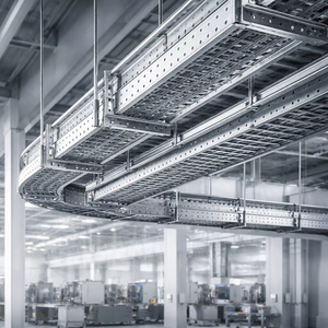 Système de support de chemin de câbles, chemin de câbles perforé, chemin de câbles en acier galvanisé - Product Image 6