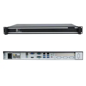 Serveur industriel HVAEIPC 1U en rack pour caméras et clusters informatiques |   Mini <span class=keywords><strong>PC</strong></span> Intel I3/J1900 256 Go 4G 2 ports LAN Gigabit en stock - Product Image 1