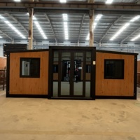 Maison préfabriquée de haute qualité de 20 pieds, extensible, 2 chambres, pour le camping