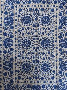 Cotton Suzani <b>Throw</b> Blanket Hand Embroidered <b>Bed</b> Sheet Bedspread Wall Hanging Table <b>Cover</b> Vintage Decor - Product Image 1