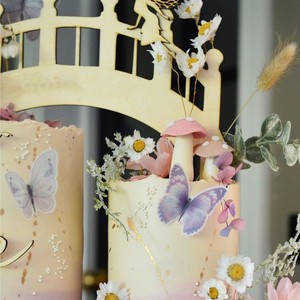 Décorations de gâteau en acrylique sur le thème de la féerie du miel et de la douceur, ensemble de ponts en forme d'elfes, accessoires pour gâteau d'anniversaire - Product Image 3