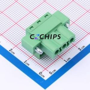 DB2EKM-5.0-3P-GN-S Plug-in Terminal Block P=5mm Connector Male Plug Screw Fixing 1x3P 5mm - Product Image 2