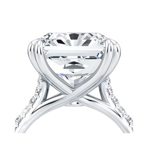 แหวนหมั้นทรงเรเดียนท์คุณภาพสูง ประดับเพชรแบบ Prong Setting เงินแท้ 925 แหวนดีไซน์ทันสมัย ชุบโรเดียม ทองเหลือง ทองชมพู - Product Image 6