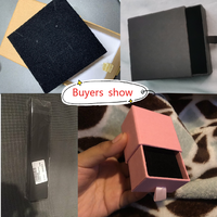 Boîte de rangement à bijoux rectangulaire personnalisée Xinxing avec motif carré pour bagues, boucles d'oreilles, colliers, bracelets et bijoux