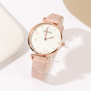 Reloj de Pulsera Clásico Retro de Cuero para Mujer, Reloj de Cuarzo de Moda, Venta al por Mayor - Product Image 2