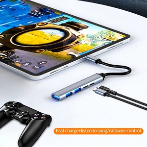 5 in 1 Multi Ports USB <b>C</b> Hub Dock Station with USB 3.0 5Gbps USB 2.0 Ports <b>Type</b> <b>C</b> Data PD 65W <b>Adapter</b> for Laptop - Product Image 5