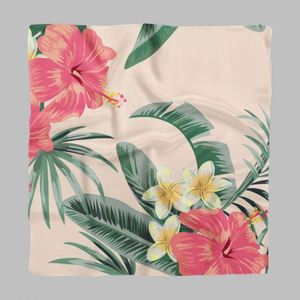 ผ้าพันคอไหมพิมพ์ลายสำหรับผู้หญิง ดีไซน์พิเศษ น้ำหนักเบา ขนาด 90 x 90 ซม. ผ้าซาตินไหมพิมพ์ลาย - Product Image 3