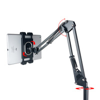 Support de sol cantilever rotatif à 360 degrés pour téléphone et tablette, idéal pour l'enregistrement vidéo et le streaming en direct - Vente Flash