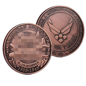 เหรียญที่ระลึกกองทัพอากาศสหรัฐฯ รุ่น P-38 - ดีไซน์แบบ 3 มิติ สไตล์รักชาติ ผลิตจากโลหะผสมสังกะสีหล่อขึ้นรูป ชุบสีบรอนซ์วินเทจ - Product Image 5