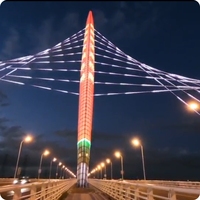 Écran LED à grille T20P80-2 2024, contrôle intelligent, éclairage de tunnel Nova, éclairage de puits de lumière, mur-rideau, écran à pixels pour ascenseur