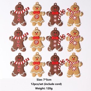 12 <span class=keywords><strong>d</strong></span>écorations de Noël en forme <span class=keywords><strong>d</strong></span>'hommes en <span class=keywords><strong>pain</strong></span> <span class=keywords><strong>d</strong></span>'épices pour <span class=keywords><strong>d</strong></span>écorations <span class=keywords><strong>d</strong></span>'arbre de Noël, figurines en plastique en forme de <span class=keywords><strong>pain</strong></span> <span class=keywords><strong>d</strong></span>'épices, <span class=keywords><strong>d</strong></span>écorations de Noël pour les fêtes - Product Image 2
