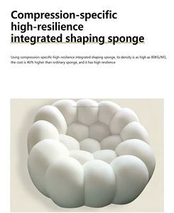 โซฟาพกพาวัสดุ PC รุ่นใหม่ พร้อมระบบควบคุมผ่านแอป ดีไซน์กะทัดรัด สำหรับใช้ในบ้าน สำนักงาน และโรงแรม - Product Image 6