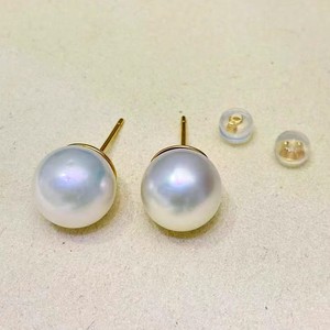 Boucles d'oreilles en perles DIY 22459, petits accessoires avec clous d'oreille en argent S925, 10-20 mm, rondes, creuses et grands supports - Product Image 4