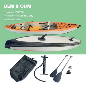เรือคายัคเป่าลม GY Reinforced PVC EVA สำหรับ 2 คน ยาว 4 เมตร สีตามสั่ง พร้อมปั๊มลม พาย และอุปกรณ์เสริม PVC - Product Image 1