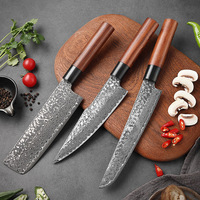 Ensemble de couteaux de cuisine japonais forgés à la main en VG10 Damas, couteau à viande, couteau à désosser, Nakiri, Gyuto, couteaux à fileter, pour cadeaux