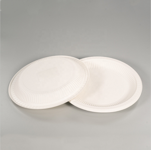 Plats de fête en amidon de maïs et en plastique élégants biodégradables et jetables - Product Image 6