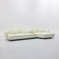 Ensembles de canapés de luxe italiens, canapé d'angle modulaire en tissu bouclé et velours pour salon, ensembles de canapés de luxe