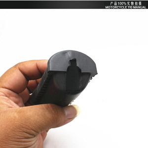 Couvre-pédales de moto en caoutchouc noir, pour Jialing JH70 Dayang 100 Jincheng AX100, protection de sécurité pour repose-pieds - Product Image 3