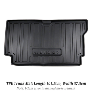 Tapis de sol de voiture TPE sur mesure pour Suzuki Jimny JB74 5 portes 2025, imperméable, bord surélevé, antidérapant, noir, épaisseur 5 mm - Product Image 5