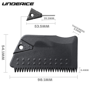 Pettine Professionale Underice per Cera da Surf per Acque Fredde, Calde e Tropicali, in Acciaio Inossidabile con Denti Affilati per Pulizia Profonda, Strumento per Tavole da Surf - Product Image 6
