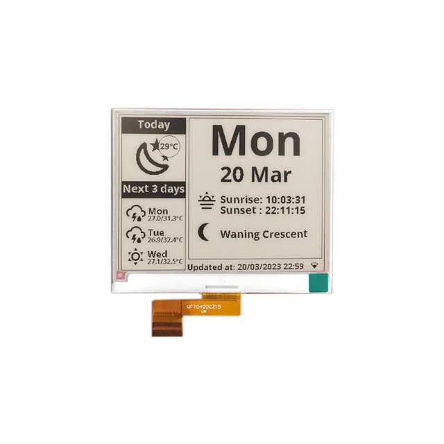 Cheap E ink Display 4.2 Inch Black White And Red Electronic Ink Screen Module Epaper Color Electronic Paper Screen