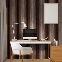 Chine gros panneau acoustique à lattes en bois de noyer akoestische wandpanelen panneau à lattes insonorisant pour la décoration de bureau à domicile