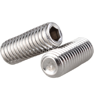 <span class=keywords><strong>Vis</strong></span> à <span class=keywords><strong>tête</strong></span> fraisée <span class=keywords><strong>sans</strong></span> <span class=keywords><strong>tête</strong></span> en acier inoxydable DIN916 304 316, à empreinte <span class=keywords><strong>hexagonale</strong></span> <span class=keywords><strong>creuse</strong></span>, à pointe conique - Product Image 1