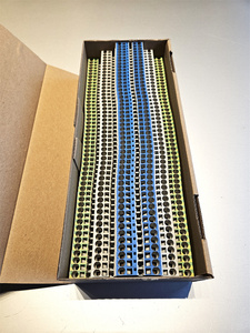 Italian Quality Premium Gray <b>Terminal</b> Block 32A 800V Screw Connection Tin Plated Copper PA 6.6 Plastic Modular - Product Image 2