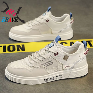 Nuevas Zapatillas Deportivas de Hombre con Caña Alta, Blancas, Estilo Estudiantil, para Deportes de Invierno, Ocio, Versátiles, Modernas, con Plantilla de Malla - Product Image 3