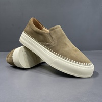Mocassins en Cuir Premium Style Vintage 2026 pour Hommes, Brodés, Minimalistes, Décontractés, Respirants, Durables, Confortables, Semelle Extérieure en Caoutchouc