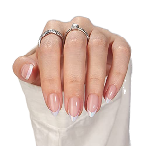 AIERFEI 30 pièces miroir <span class=keywords><strong>Chrome</strong></span> français Gel vernis à <span class=keywords><strong>ongles</strong></span> conseils court amande brillant presse sur les <span class=keywords><strong>ongles</strong></span> en gros nu <span class=keywords><strong>faux</strong></span> <span class=keywords><strong>ongles</strong></span> - Product Image 2