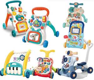 Table de jeu multifonctionnelle pour bébé, trotteur musical avec roues et siège, jouet d'activités pour tout-petits, offre spéciale - Product Image 1