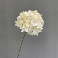 Bunga Hydrangea Ungu HGA, Bunga Hydrangea Buatan dari Sutra, Tangkai Panjang Tunggal untuk Dekorasi Rumah, Dekorasi Latar Belakang Pesta, Grosir