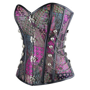 Femmes Rétro Gothique Désossé En Acier Brocart Vintage Steampunk Bustiers Corsets - Product Image 3