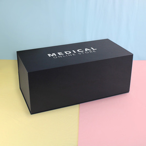 Scatola Regalo Rettangolare Pieghevole Personalizzata per Cosmetici, Confezione Magnetica con Coperchio Ribaltabile, Cartone Riciclabile, Goffrata e Lucida Scatola - Product Image 2