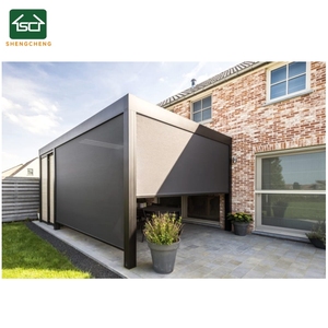 Écrans zippés en aluminium <span class=keywords><strong>pour</strong></span> patio, stores roulants automatiques <span class=keywords><strong>pour</strong></span> l'<span class=keywords><strong>extérieur</strong></span>, stores latéraux réglables <span class=keywords><strong>pour</strong></span> <span class=keywords><strong>véranda</strong></span> - Product Image 2