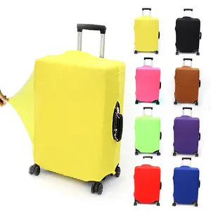 Toptan düz renk basit bagaj tozluk seyahat günlük su geçirmez bagaj kapağı Polyester valiz
