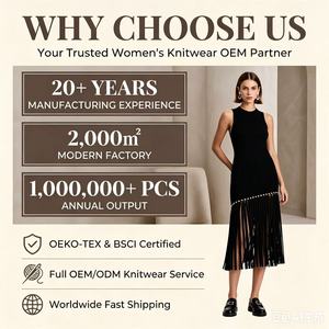 Abito Midi <span class=keywords><strong>in</strong></span> Maglia Elegante e Aderente da Donna Sandro, Nuova Collezione Primavera, con Volant e Bottoni Decorativi, Moda Francese, Abbigliamento Boutique per Signore - Product Image 2