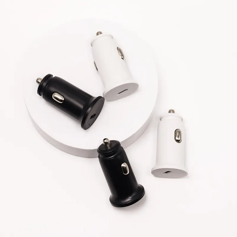 Pengisi daya ponsel Usb tipe-c pd, Adaptor pengisi daya Cepat Port Usb di mobil 20W