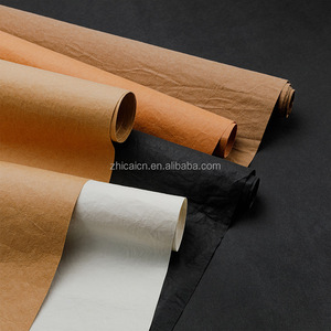 กระดาษคราฟท์รีไซเคิลแบบม้วนสั่งทำพิเศษ ZHICAI  ย่อยสลายได้ เป็นมิตรกับสิ่งแวดล้อม ผลิตจากเยื่อกระดาษจากพืช สำหรับทำกระเป๋าหิ้ว - Product Image 5