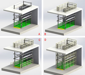 Elevador de carga industrial hidráulico certificado CE Zhongxiang 3T-5T Capacidad Mesa personalizada y altura de elevación de 3m/5M - Product Image 2