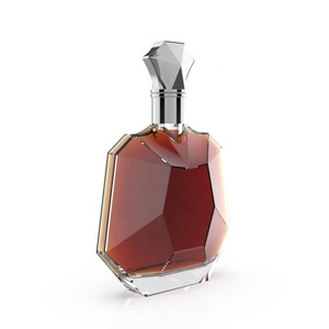 Bán buôn tùy chỉnh 700ml 750ml 1 lít thiết kế Flint Glass Tequila Vodka Brandy rượu chai với nút chai niêm phong giá tốt nhất - Product Image 3