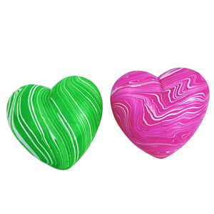 Most Popular Colorful TPR Flow Liner Heart Shaped Venting Slow <b>Rebound</b> Pressure Release Decompression Toys for Kids - Product Image 1
